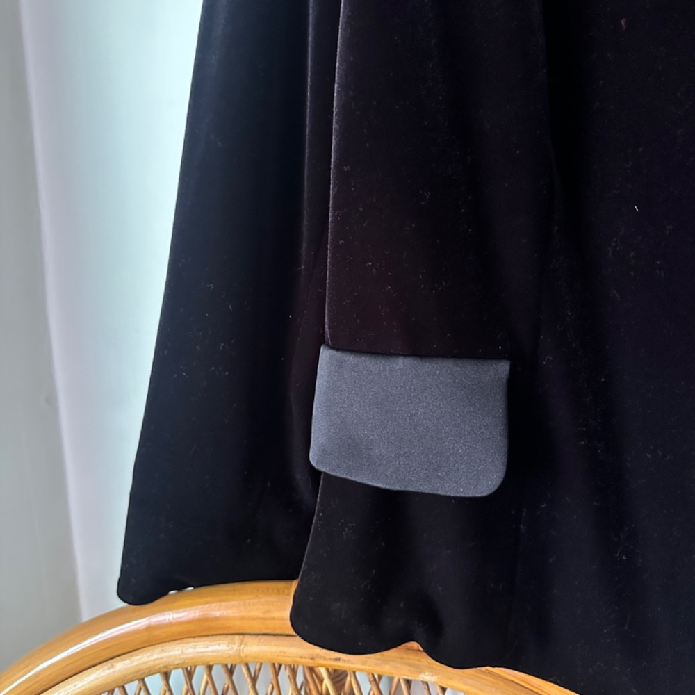 Alex Evenings Black Velvet Blazer size 2X - Picture 4 of 5
